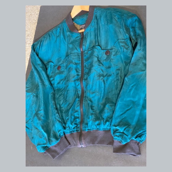 Otto kern vintage women’s silk bomber jacket M - Picture 5 of 9